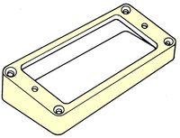 DiMarzio Humbucker Mounting Ring Cream Bridge