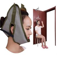 QIYU Cervical Traction Kit, Over Door Traction Neck Cervical Traction Massager, Chiropractic Posture Corrector Head Back Relaxation