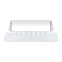 Pendaflex Insertable Plastic Tabs Hanging Folder Tabs, 2", Clear, 25 Tabs and Inserts per Pack (42)