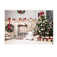 Eubell Christmas Photography Backdrops Child Christmas Fireplace Decoration Background for Photo Studio,49.2 x 31.5inch