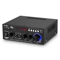 Bluetooth Stereo Home Boat Car Amplifier Mic 2.0 Channel Sound Power Audio Amp