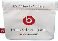Monster Beats in-Ear Earphone Pocket Pouch for POWERBEATS(1, 2, 3) BeatsX, iBeats, Tour, UrBeats and All Beats Earphone Models. Color Off White. by: BuyGeneral.