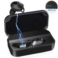 Wireless Earbuds,LeaderPro Bluetooth 5.0 Headphones IPX5 Waterproof One Button Control 3D Stereo Sound True Wireless Earbuds with 2600mah Emergency Charging Case for Your Phone