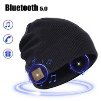 MORETEK Bluetooth Beanie Hat Gifts for Men Women Kids Husband Wife Warm Bluetooth Beanie Stocking Stuffers for Men Women Winter Music Hat with Stereo Headphones (Black, Unisex)