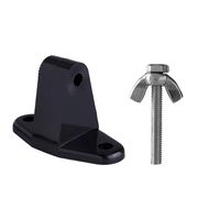 Venterior Wired Fish Finder Sonar Sensor Transducer Mounting Bracket - Side-Scan Adapter and Stainless Bolt and Wing Nut