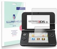 iLLumiShield Matte Screen Protector Compatible with Nintendo 3DS XL (3-Pack) Anti-Glare Shield Anti-Bubble and Anti-Fingerprint PET Film