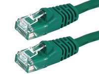 Buhbo 15 FT CAT 5E UTP RJ45 Ethernet Network Booted Snagless Cable, Green