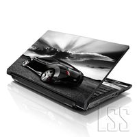 LSS 15 15.6 inch Laptop Notebook Skin Sticker Cover Art Decal Fits 13.3" 14" 15.6" 16" HP Dell Lenovo Apple Asus Acer Compaq (Free 2 Wrist Pad Included) Racer Car Sunset