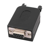 uxcell DIY D-SUB DB9 Female Cover Breakout Terminals Board Connector w Screw