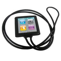 PiGGyB Soft Necklace Silicone Skin Case for Apple iPod Nano 6 8gb and 16g Black