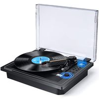 Record Player Turntable Wireless in & Out Record Player Built in Stereo Speakers Vinyl Records 3 Speed Turntable Player Support Vinyl-to-MP3 Recording USB SD Player （Multifunctional Record Player）