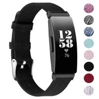 EZCO Bands Compatible with Fitbit Inspire HR & Inspire, Woven Fabric Breathable Watch Strap Quick Release Replacement Wristband Accessories Women Man Compatible with Inspire Smart Watch