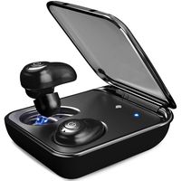 Wireless Earbuds for Android iPhone Bluetooth 5.0 Earbuds with Mic 72 Hours Cycle Playtime Auto Pairing 3D Stereo Sound Cordless Wireless Headset Earphones Black