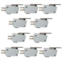 TWTADE / 10pcs V-152-1C25 Hinge Lever Type Miniature Micro Switch SPDT Snap Action Switch Snap Action for Arduino