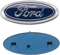 OSIRCAT for Ford Front Grille Tailgate Emblem,Oval 9"X3.5" 2004-2014 F150 Blue Decal Badge Nameplate Also Fits for 04-14 F250 F350,11-14 Edge,11-16 Explorer,06-11 Ranger