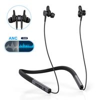 VOGEK Active Noise Cancelling Headphones, Bluetooth 5.0 Wireless Earbuds Neckband Sports Earphone Built-in Microphone Deep Bass HiFi Stereo with Magnetic,IPX6 Waterproof 13 Hours Play time