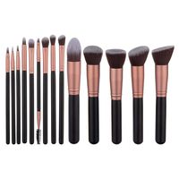 Emoly Makeup Brushes Premium Synthetic Foundation Powder Concealers Eye Shadows Makeup 14 Pcs Brush Set (2019, Rose Golden)