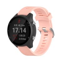 ZSZCXD Compatible for Garmin Forerunner 245/245M, 20mm Width Silicone Wristband Replacement Watch Band for Garmin Forerunner 245/245M/645 Smart Watch (Pink)