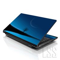 LSS 15 15.6 inch Laptop Notebook Skin Sticker Cover Art Decal Fits 13.3" 14" 15.6" 16" HP Dell Lenovo Apple Asus Acer Compaq (Free 2 Wrist Pad Included) Blue Moon Scenery