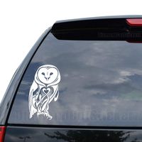 DiamondCutStickerz Tribal Art Cute OWL Bird Decal Sticker Car Truck Motorcycle Window Ipad Laptop Wall Decor - Size (05 inch / 13 cm Tall) - Color (Gloss RED)