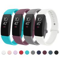 Recoppa Compatible with Fitbit Inspire HR Bands, Adjustable Sports Soft Replacement Wristbands Compatible with Fitbit Inspire/Inspire HR/Ace2 for Women Men Small Large