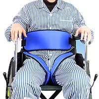 Jeamive Cushion Pelvic Slider Belt, Patient Wheelchair Seat Belt Restraint Band Medical Elderly Fixing Belt for Patient Bound Prevent Patient Forward Sliding