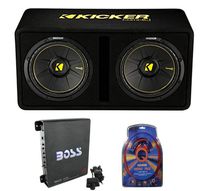 Kicker 44DCWC122 12" 1200W Car Audio Subwoofer Sub Enclosure+Mono Amplifier Amp