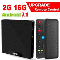 Android 7.1 Smart TV Box - Viden W95 2018 New Generation Android TV Box with Amlogic S905W 64Bits Quad-Core, 2GB+16GB, Wi-Fi, HDMI, USB2, 4K UHD Web TV Box + Mini Wireless Keyboard with Air Remote
