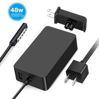 Surface Pro 2 Charger Surface Pro 1 Charger,48W 12V 3.6A Surface Power Supply Adapter for Microsoft Surface Pro 2 Surface Pro 1 Surface RT with 6Ft Power Cord and Portable Wall Plug