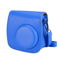 Tiessic Instax Mini 9 Camera Case Compatible with Fujifilm Instax Mini 9 Mini 8 Mini 8+ Camera with Shoulder Strap and Pocket - Cobalt Blue