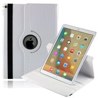 iPad Pro 9.7'' Case Cover,TechCode 360 Degrees Rotating Stand Smart Multi Angles Viewing Function Case Full Body Protective Cover for Apple iPad Pro 9.7 inch 2016 Release Tablet(White)