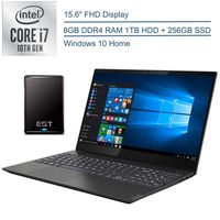 2020 Lenovo Ideapad S340 15.6" FHD Laptop Computer, 10th Gen Intel Quard-Core i7 1065G7 up to 3.9GHz, 8GB DDR4, 256GB SSD + 1TB HDD, Windows 10 + EST 500GB External Hard Drive
