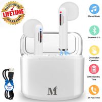 Wireless Earbuds,Bluetooth Earbuds Wireless Earphones Stereo Wireless Earbuds with Microphone/Charging Case Bluetooth in Ear Earphones Sports Earpieces Compatible iOS Samsung Android Phones