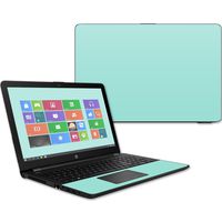 Mightyskins Skin Compatible with Hp 15t Laptop 15.6" (2017) - Solid Seafoam | Protective, Durable, and Unique Vinyl Decal Wrap Cover | Easy to Apply, Remove, and Change Styles | Made in The USA