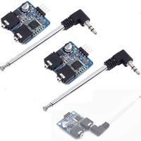 DAOKI 2Pcs Stereo Radio Module FM TEA5767 76-108MHZ DIY Kit Electronic Module with Free Cable Antenna for Arduino