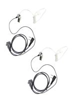 XFOX 2 Pin PTT Covert Air Acoustic Tube Headset Earpiece for Kenwood PUXING Baofeng UV-5R UV-5RA 888S 2 Way Radio Walkie Talkies (2 Pack)