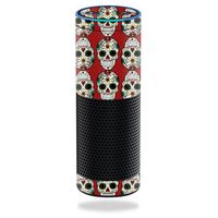 MightySkins Skin Compatible with Amazon Echo - Sugar Skull | Protective, Durable, and Unique Vinyl Decal wrap Cover | Easy to Apply, Remove, and Change Styles | Made in The USA