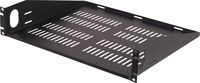 VMP ER-S2UV Universal Vented Two Space Equipment Rack Shelf (Black)
