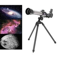 VEZARON 70mm Telescope for Kids and Astronomy Beginners, Portable Refractor Telescope with Tripod & Finder Scope, Travel Scope with 3 Magnification Eyepieces & Moon Mirror (Black)