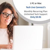 Unlimited Tech Support: PC, Mac, and most Devices - Only $9.95