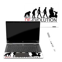 MightySkins Skin Compatible with HP Pavilion x360 14" (2018) - Deevolution | Protective, Durable, and Unique Vinyl Decal wrap Cover | Easy to Apply, Remove, and Change Styles | Made in The USA