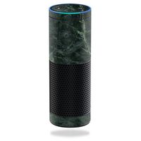 MightySkins Skin Compatible with Amazon Echo - Green Marble | Protective, Durable, and Unique Vinyl Decal wrap Cover | Easy to Apply, Remove, and Change Styles | Made in The USA