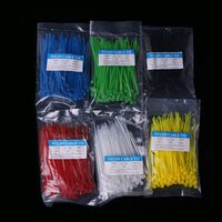 beioust 600 Pieces of 3 x 100mm Nylon Plastic Zipper Decorative Winding Cable tie Wire self-Locking Colorful Strength: 18 pounds