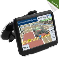 Car GPS Navigation, NOVPEAK 5 Inch Capacitive Touch Screen Voice Prompt Capacitive Car Truck Navigator with New US Map, Free Lifetime Updates, FM, Driver Alerts