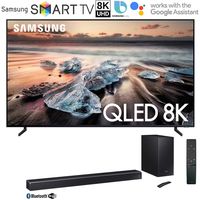 Samsung QN75Q900RB 75-inch Q900 QLED Smart 8K UHD TV (2019 Model) Bundle 370W Virtual 5.1.2-Channel Soundbar System with Wireless Subwoofer with Instant $300 Saving