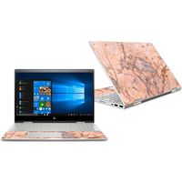 MightySkins Skin Compatible with HP Envy x360 Convertible 15" (2018) - Blush Marble | Protective, Durable, and Unique Vinyl Decal wrap Cover | Easy to Apply, Remove | Made in The USA