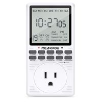 Outlet Timer, NEARPOW Multifunctional Programmable Timer with Countdown and Infinite Short Cycle, 19 ON/OFF Programs, 7-Day Digital Timers for Electrical Outlets, 3 Prong, 15A/1800W