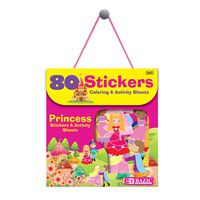 BAZIC Princess Series Assorted Sticker, 80/Bag, Case of 24 (3863-24)