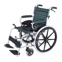 LBYMYB Portable Aluminum Alloy Folding Manual Wheelchair Disabled Elderly Scooter Wheelchair