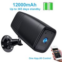 Outdoor Wireless Battery Security Camera,FUVISION 1080P CCTV Security Camera System,Motion Detect,Night Vision,IP66 Waterrproof,12000mAh Battery,2-Way Audio IP Camera for Home and Office (Black)